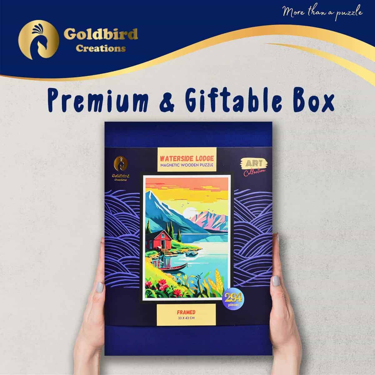 Rompecabezas magnético con marco para adultos - -Cabaña junt - Imagen 6