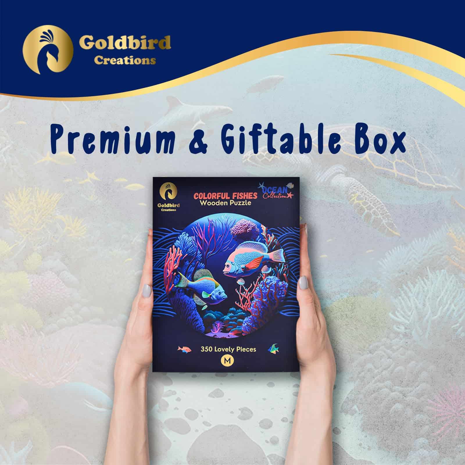 Rompecabezas de madera para adultos - -Peces coloridos - Imagen 6