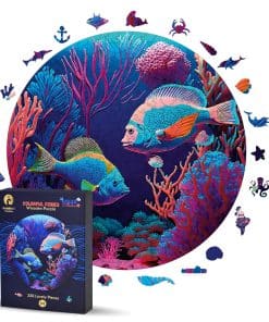 Rompecabezas de madera para adultos - -Peces coloridos