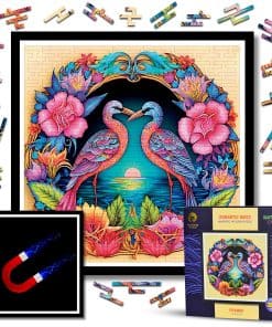 Rompecabezas de madera magnético con marco - Rompecabezas