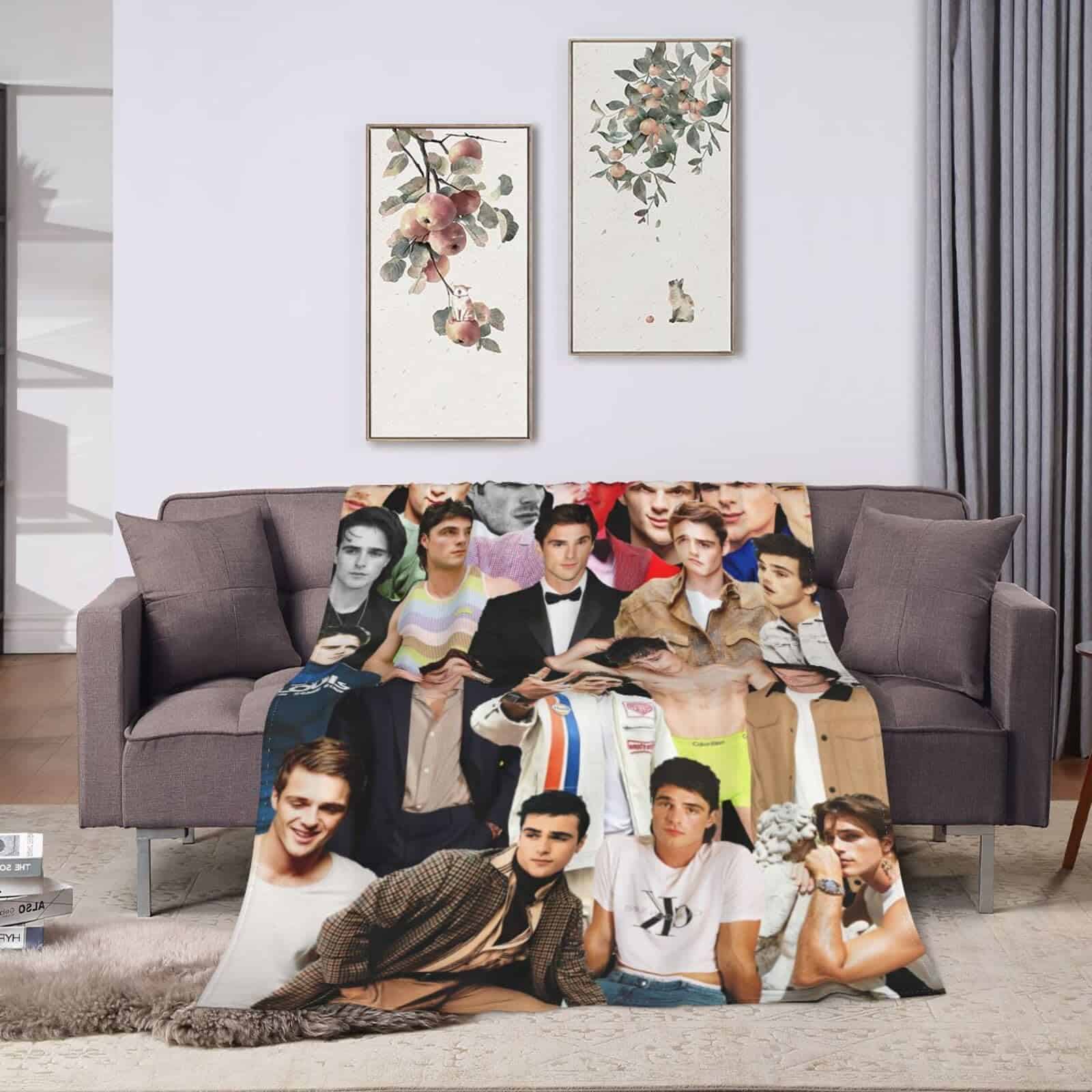 Manta Jacob Elordi Suave y Cómoda de Lana Fleece para Sofá - Imagen 4