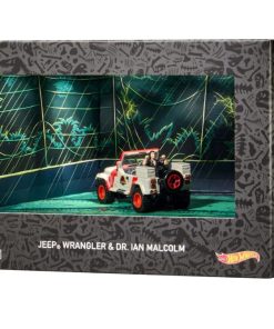 Hot Wheels Jurassic Park Jeep Wrangler & Dr. Ian Malcolm -