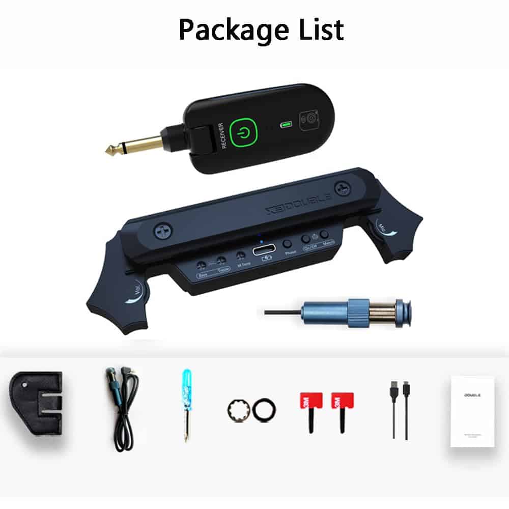 Sistema de recogida de guitarra acústica inalámbrica y con - Imagen 3