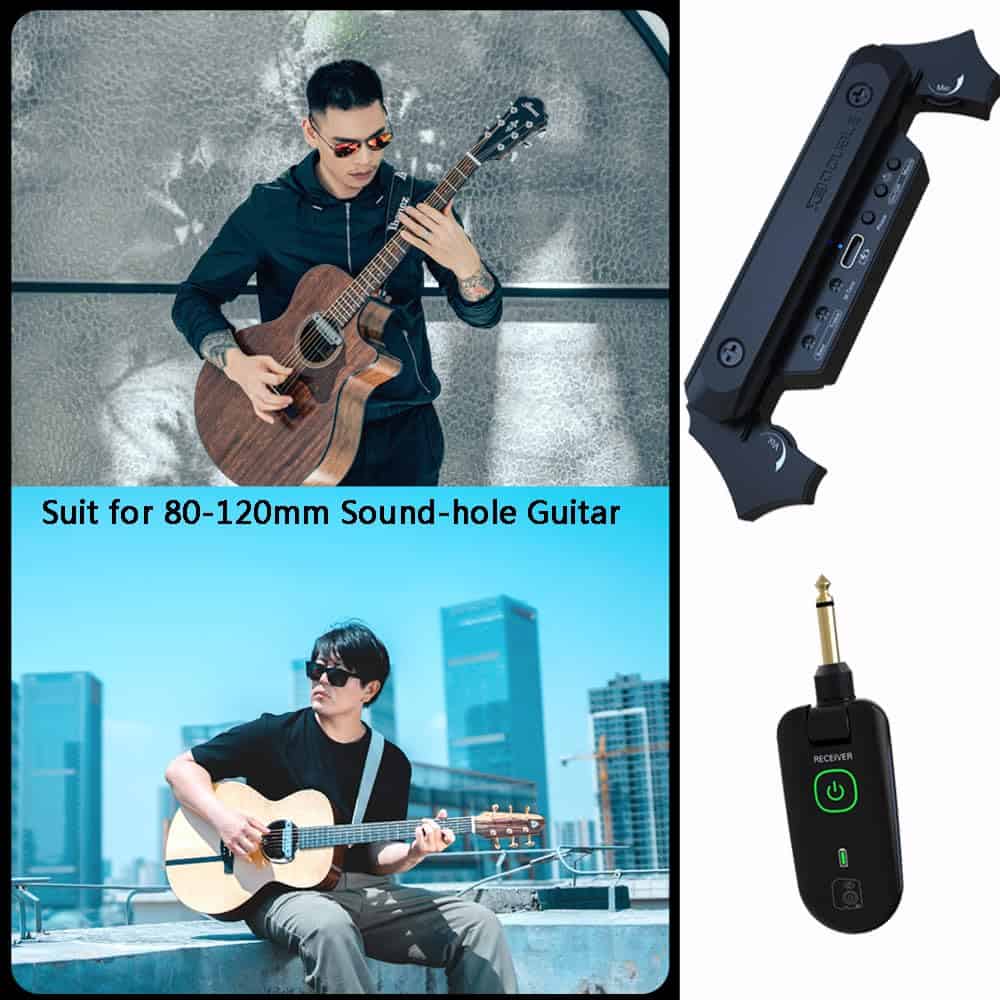 Sistema de recogida de guitarra acústica inalámbrica y con - Imagen 8