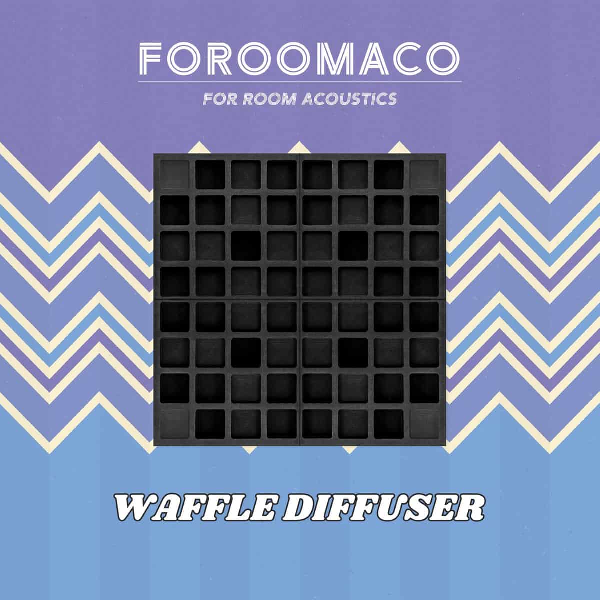 Foroomaco 4 piezas Difusor Acústico EVA 12"x12"x2" (Total - Imagen 8