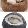 Cama para Perros Pequeños y Gatos, Cama Redonda Donut