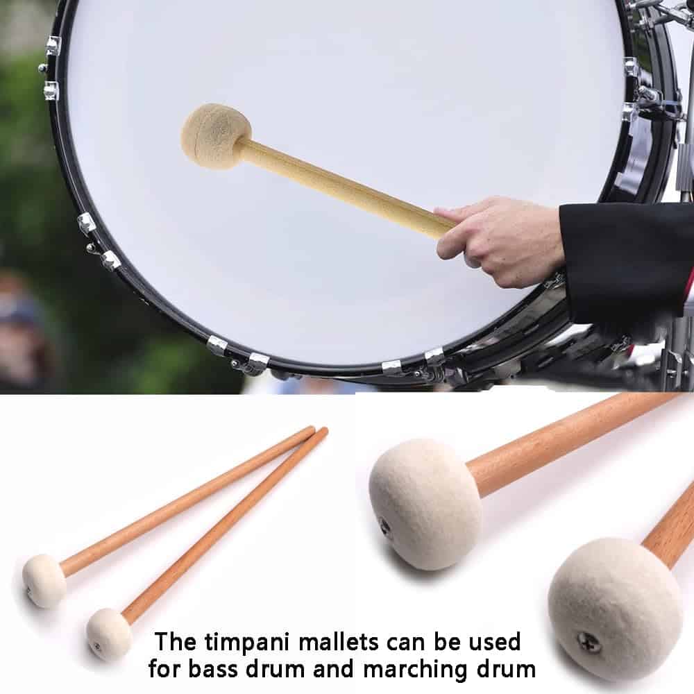 Mazos para Campanas de Goma Negra Cabeza de Yarn Azul para - Imagen 7