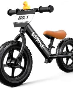 Bicicleta de Equilibrio para Niños LEDIVO de -Negro