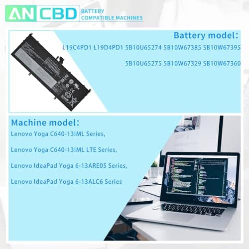Batería de Portátil ANCBD L19C4PD1 L19D4PD1 Compatible con - Imagen 6