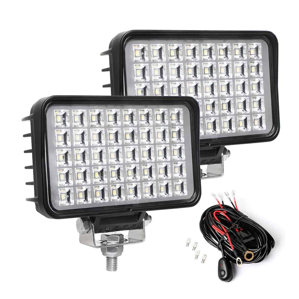 Exzeit 80W Luz de Trabajo LED con Cable, Haz de Inundación