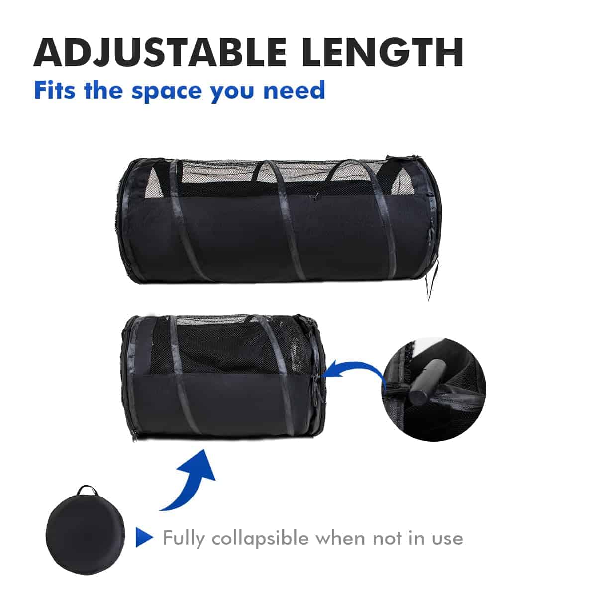 Transportador de Mascotas Plegable Grande para Coche, Jaula - Imagen 3