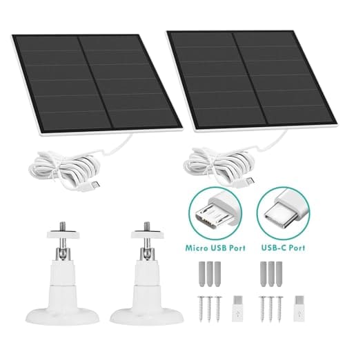 Panel Solar Cargador de Cámara de 2 Pack 5V 6W 2.6W para - Imagen 6