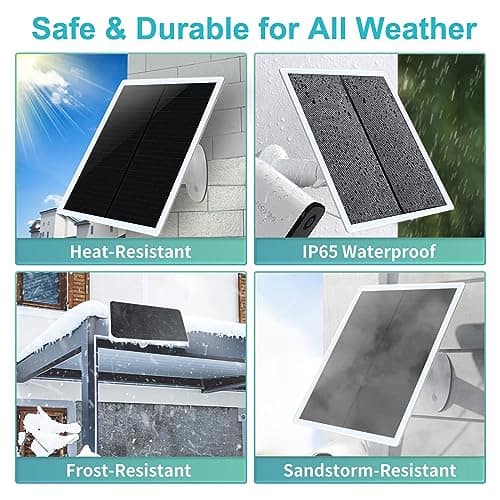 Panel Solar Cargador de Cámara de 2 Pack 5V 6W 2.6W para - Imagen 4