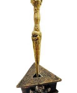 Daga Ritual de Triple Rostro Phurba de Metal Hecha a Mano