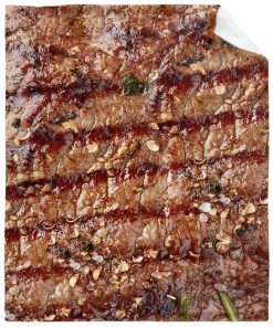 Manta de Comida Divertida de Res para Adolescentes, Manta