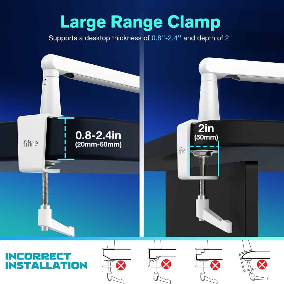 Soporte de Brazo de Micrófono Boom FIFINE, Soporte de Brazo - Imagen 7