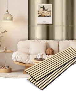 2 Pack Paneles de Madera para Pared, 47.2�x12.8�Paneles de