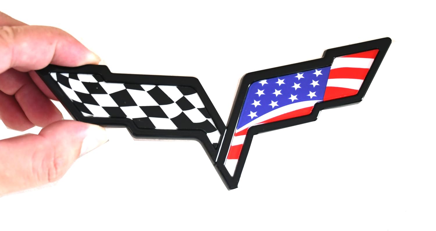 2 Pcs Front Hood & Rear Fascia Emblemas de Cruce de - Imagen 6