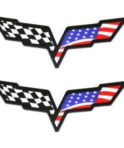 2 Pcs Front Hood & Rear Fascia Emblemas de Cruce de