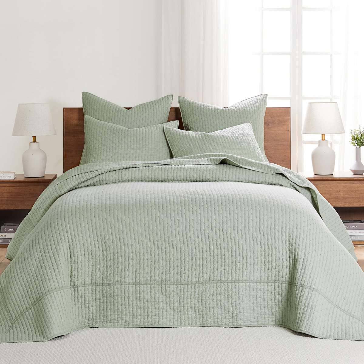 Levtex Home - Juego de Colcha de Punto de Cruz Desert Sage