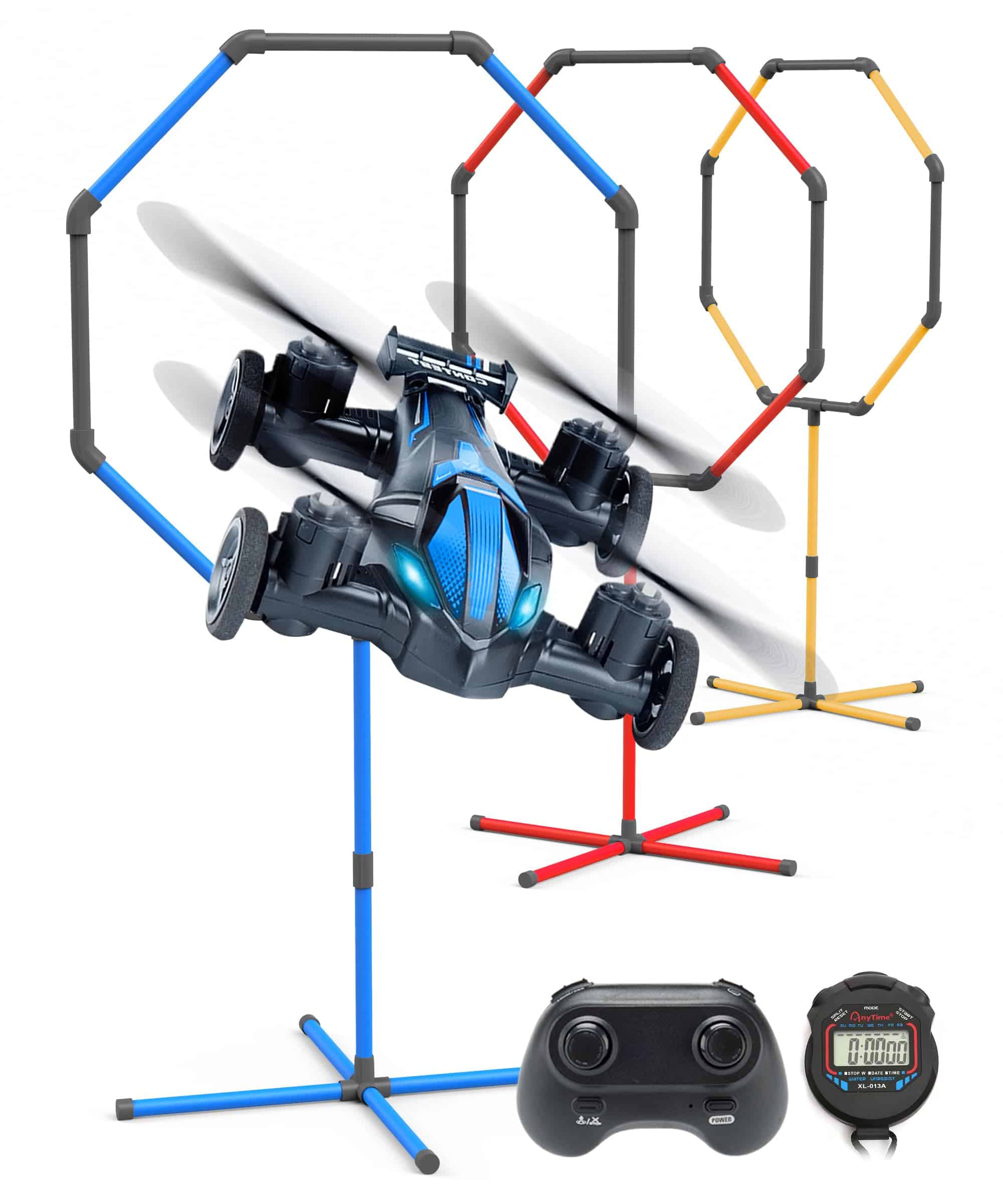 Drone de Carreras Galvanox con Kit de Obstáculos, Incluye 3