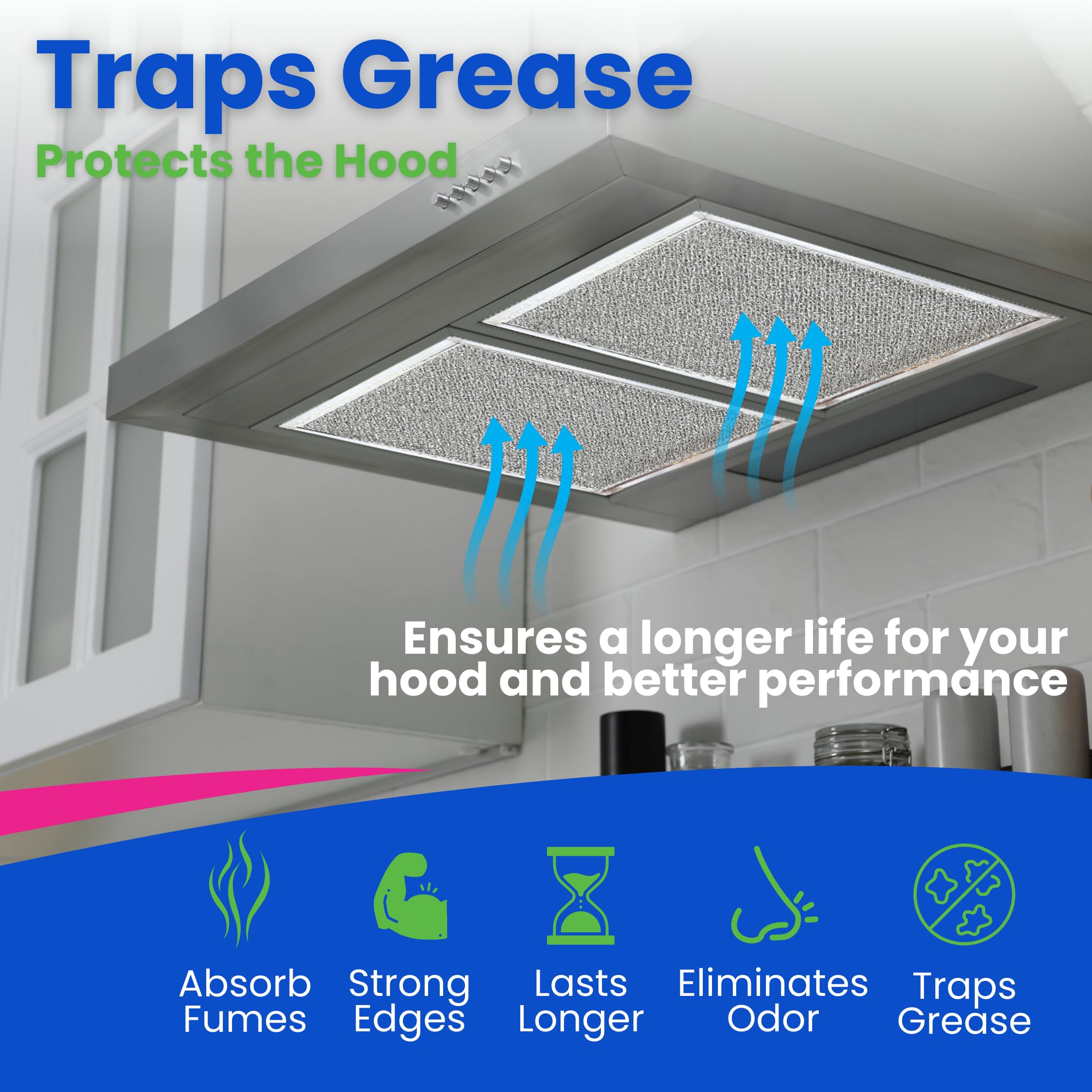 Filtro de campana de cocina de repuesto para Broan BP29 - Imagen 6