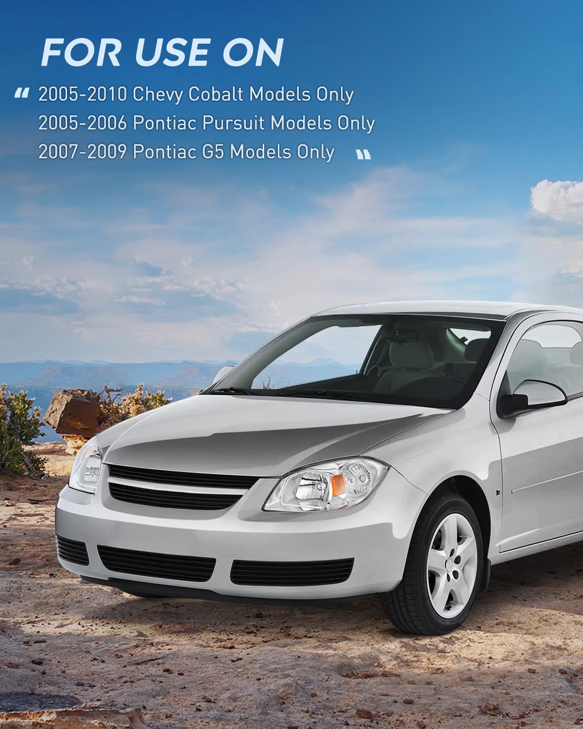 Conjunto de faros Nilight para Chevy Cobalt 2005-2010 y - Imagen 9