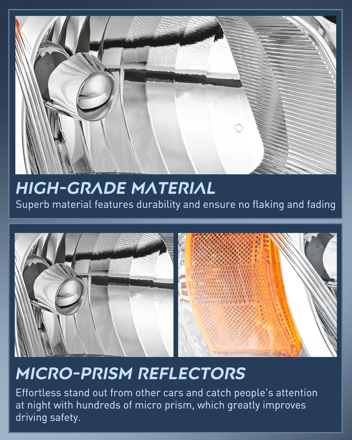 Conjunto de faros Nilight para Chevy Cobalt 2005-2010 y - Imagen 7