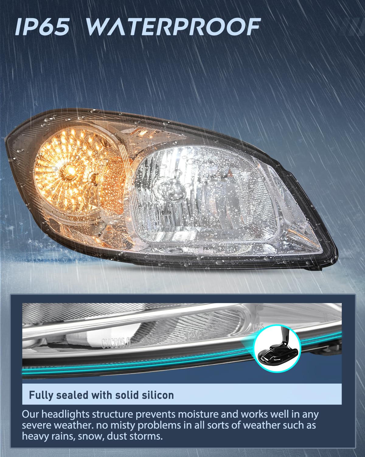 Conjunto de faros Nilight para Chevy Cobalt 2005-2010 y - Imagen 5