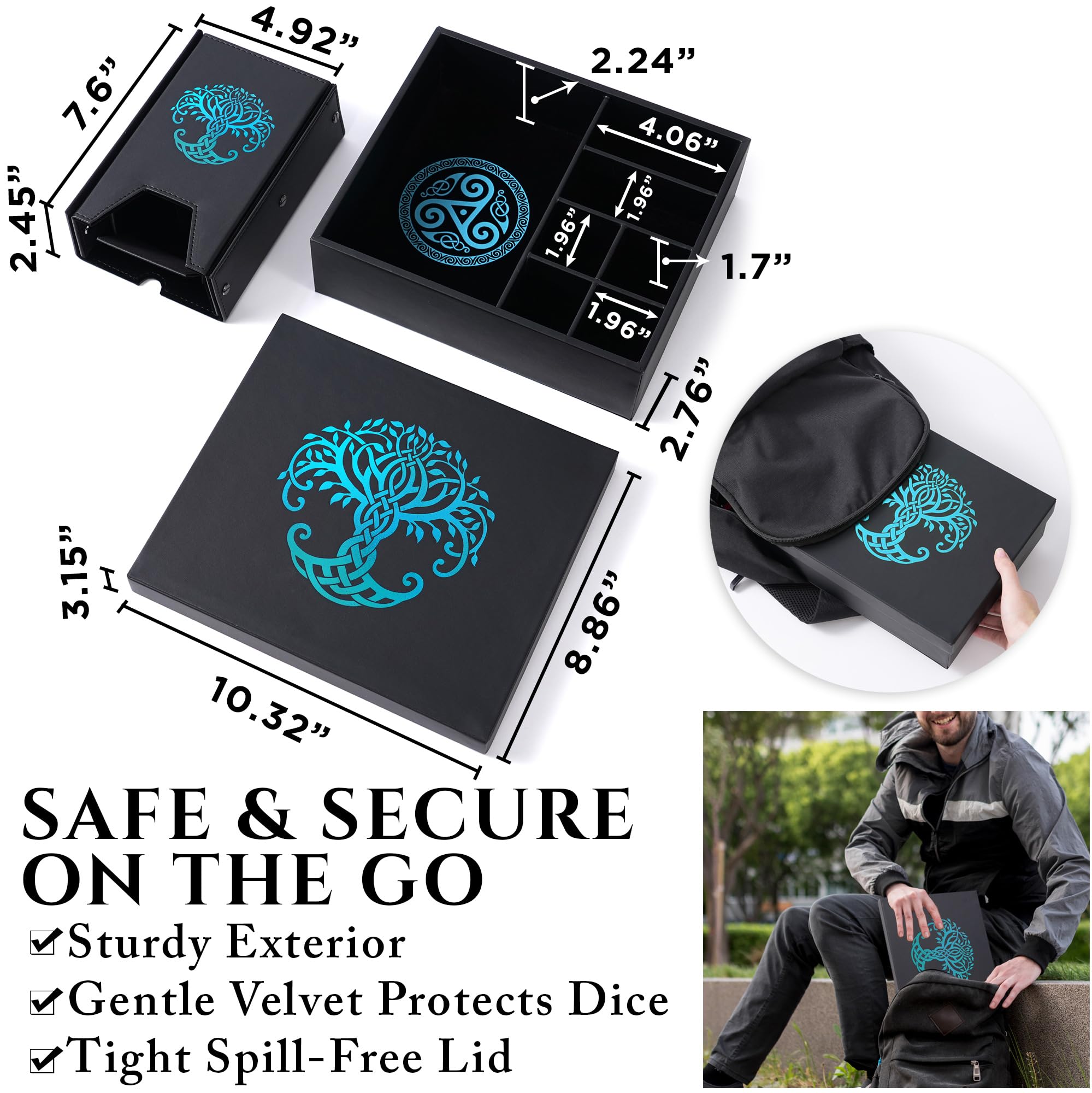 Bandea de Dados y Torre de Dados para DND - Bandeja Todo en - Imagen 6