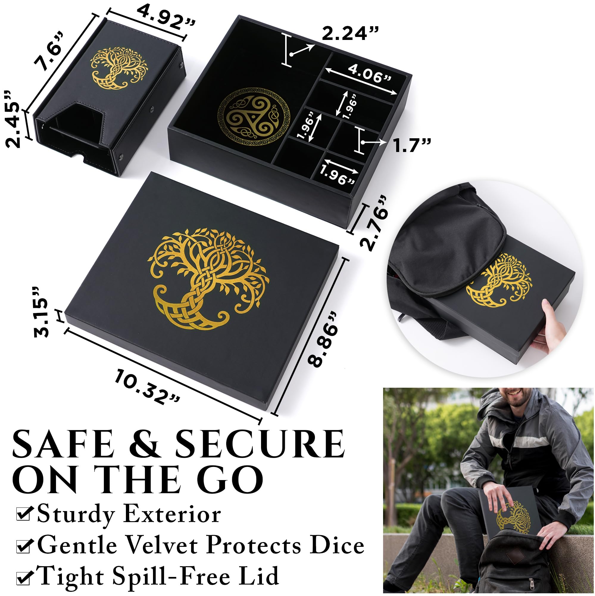 Bandera de dados Soar Forge y torre de dados para DND - - Imagen 6