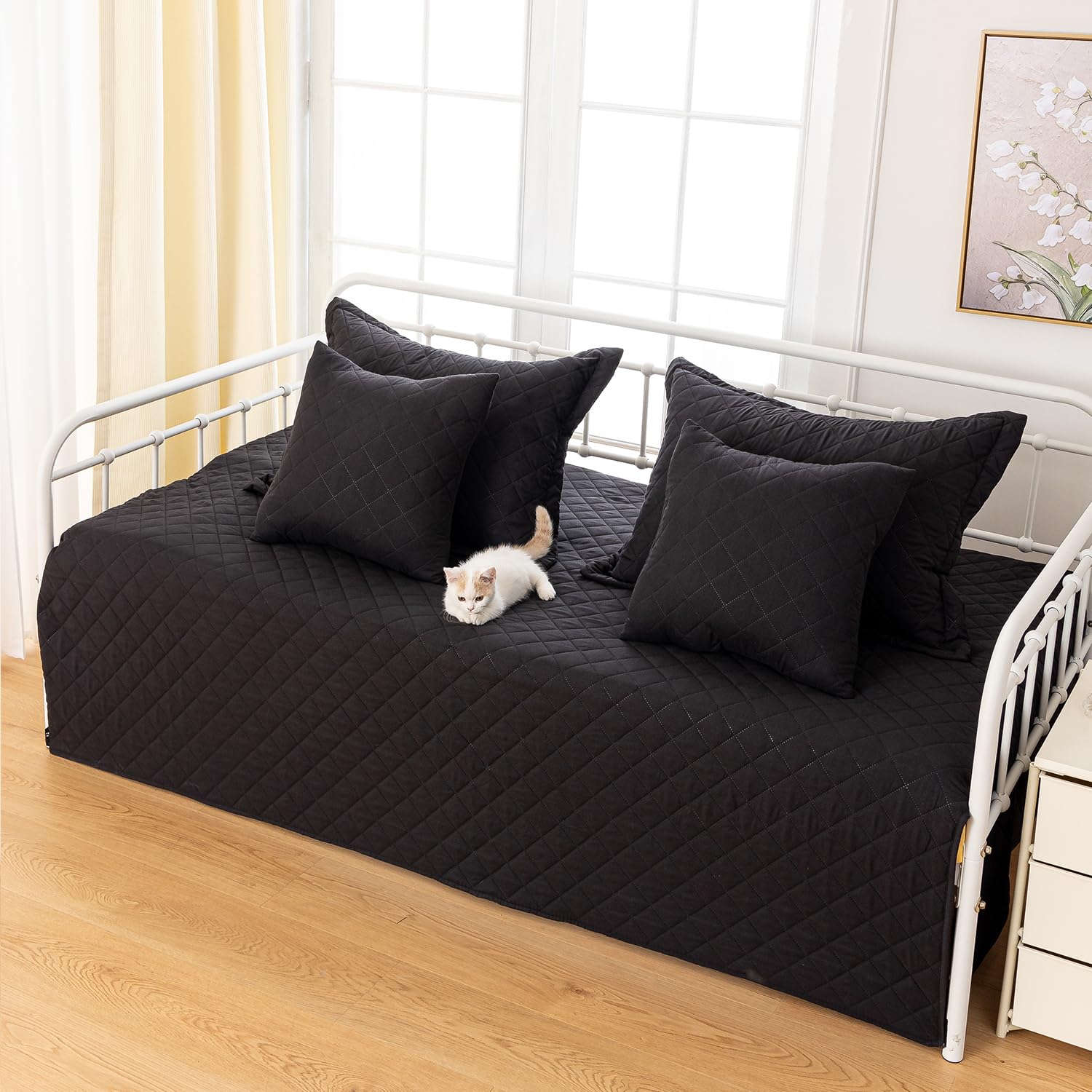 Juego de Cubierta de Cama para Cama de Día de 5 Piezas en - Imagen 3