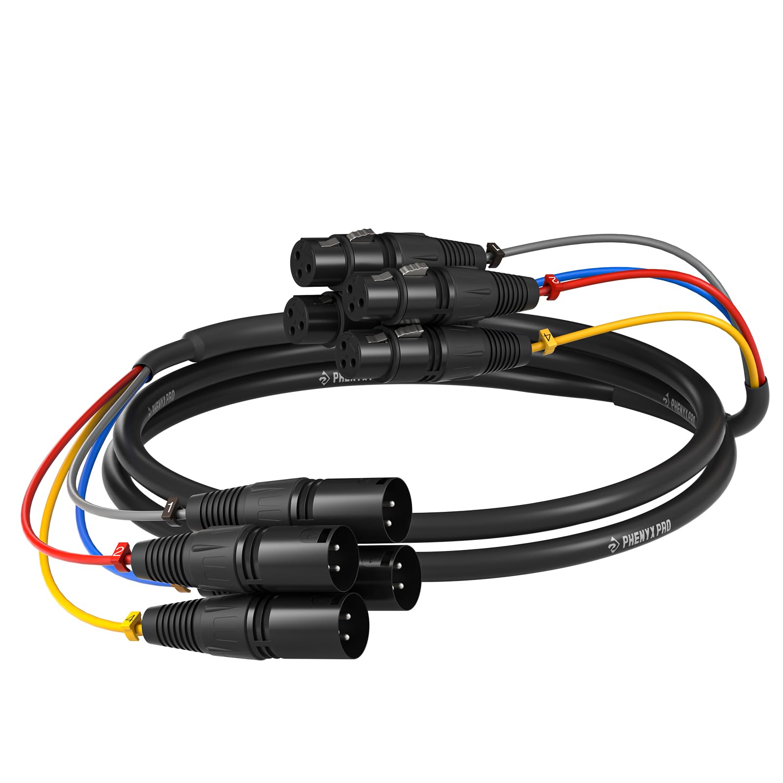 Cable Serpiente XLR Phenyx Pro de 6 pies, Cable de Empalme