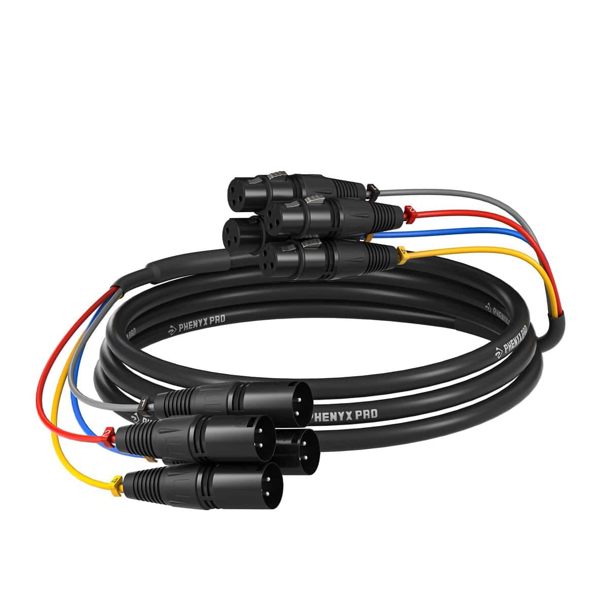 Cable Serpiente XLR Phenyx Pro de 10 pies, Cable de Empalme