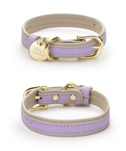 Collar de Perro de Cuero Vegano London de NINA WOOF -