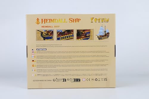 Set de Construcción de Modelo de Barco Pirata YESHIN, - Imagen 11