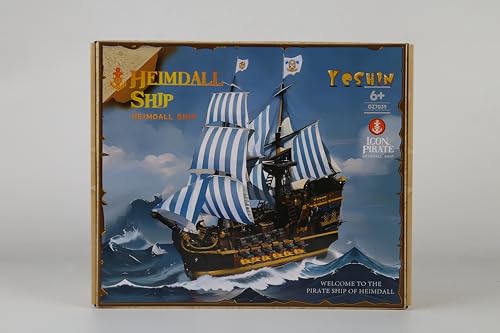 Set de Construcción de Modelo de Barco Pirata YESHIN, - Imagen 9