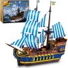 Set de Construcción de Modelo de Barco Pirata YESHIN,
