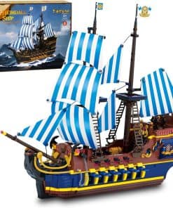 Set de Construcción de Modelo de Barco Pirata YESHIN,