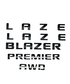 Juego de 5 Emblemas 3D Blazer Premier AWD 2019-2022 en