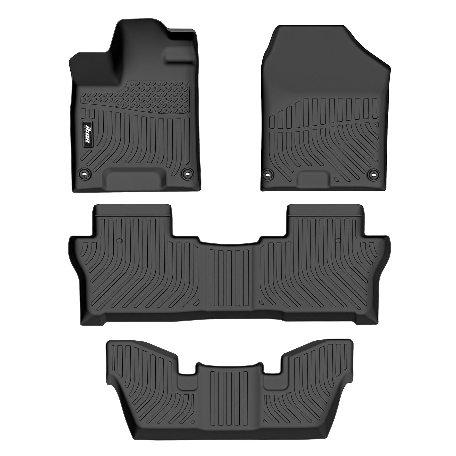 Tapetes de piso IKON MOTORSPORTS 3D TPE, Compatible con