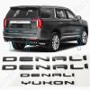 Juego de 4 Emblemas Denali Yukon para Puerta Trasera y