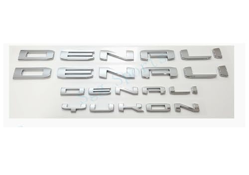 Juego de 4 Emblemas Denali Yukon para Guardabarros Puerta