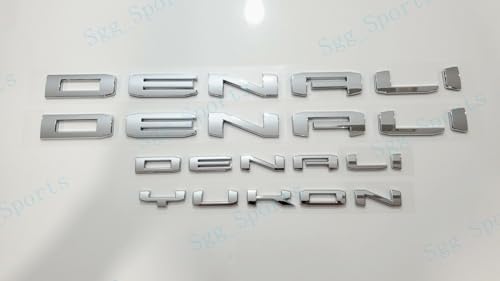 Juego de 4 Emblemas Denali Yukon para Guardabarros Puerta - Imagen 5