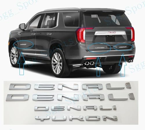 Juego de 4 Emblemas Denali Yukon para Guardabarros Puerta - Imagen 3