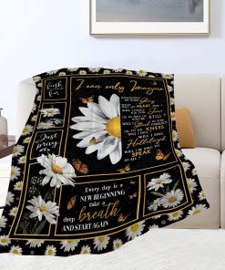 Manta de Margarita Manta Cubrecama Mariposa de Margarita