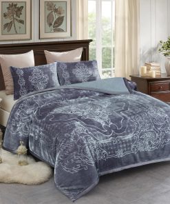 Manta de franela Sherpa JML de 3 piezas, manta de cama