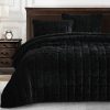 Chezmoi Collection Piers Juego de Edredón -Negro