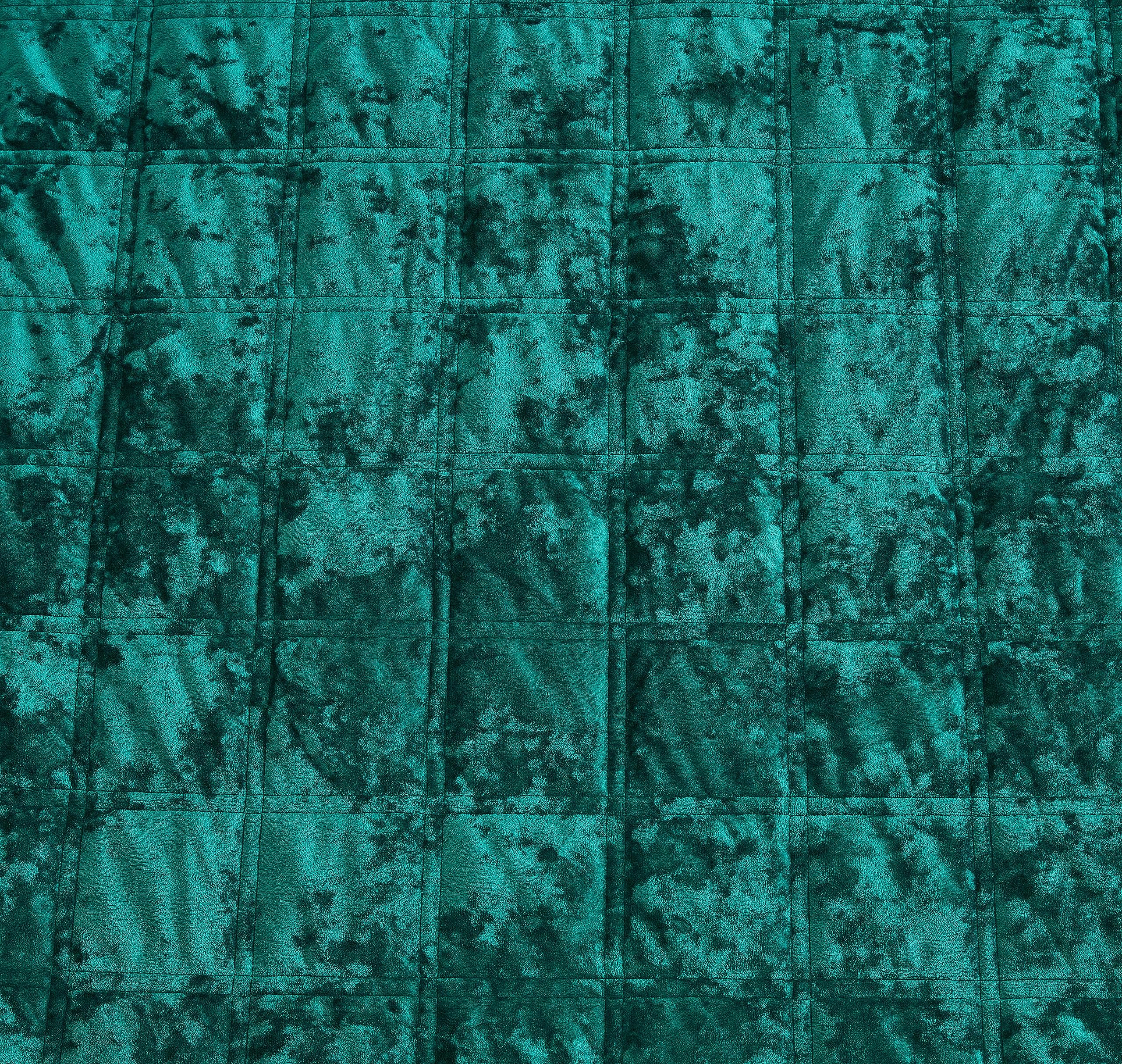 Juego de Colcha de Terciopelo Chezmoi -Verde Esmeralda - Imagen 5