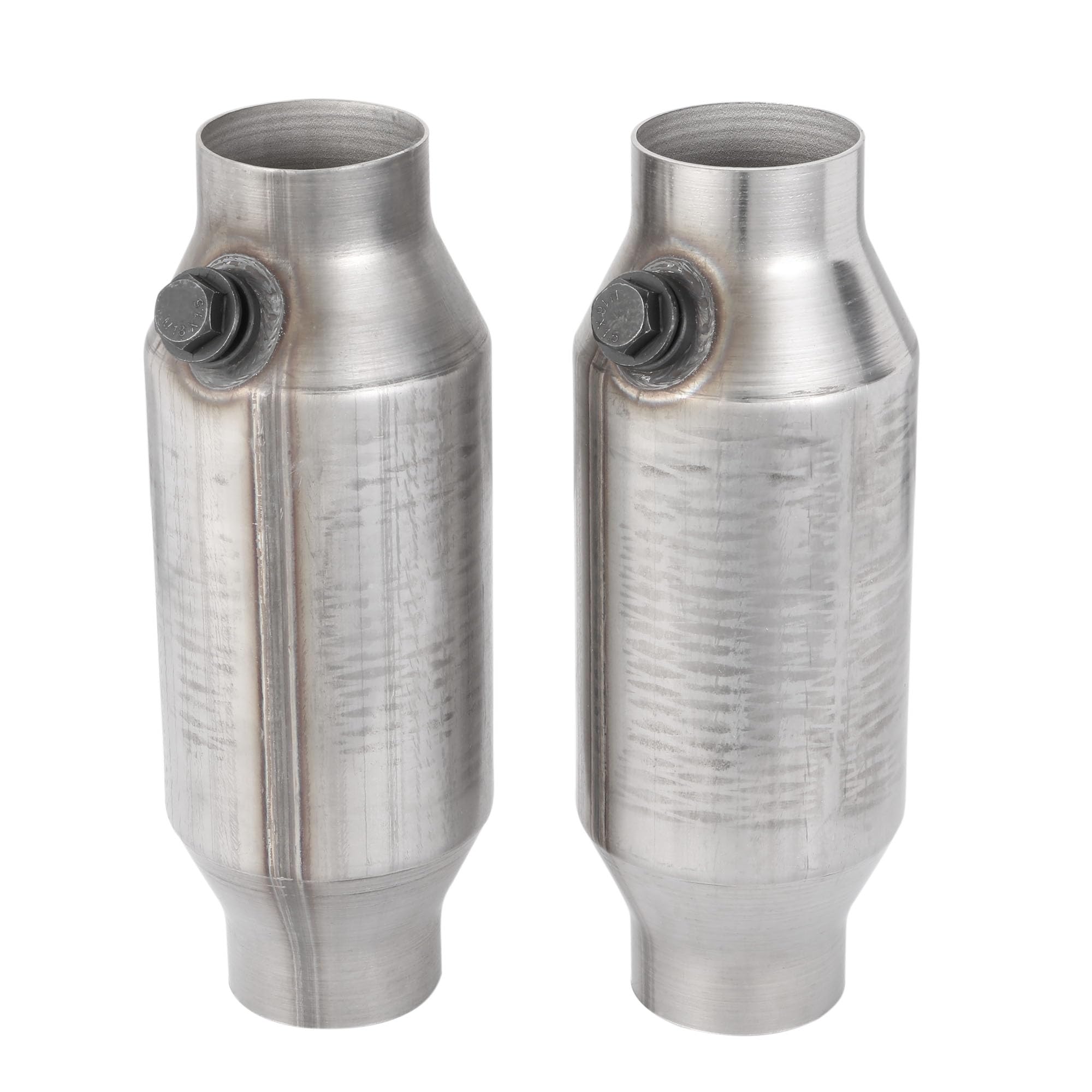 2pcs 2.5" Catalizador Universal de Alto Flujo de Acero - Imagen 3